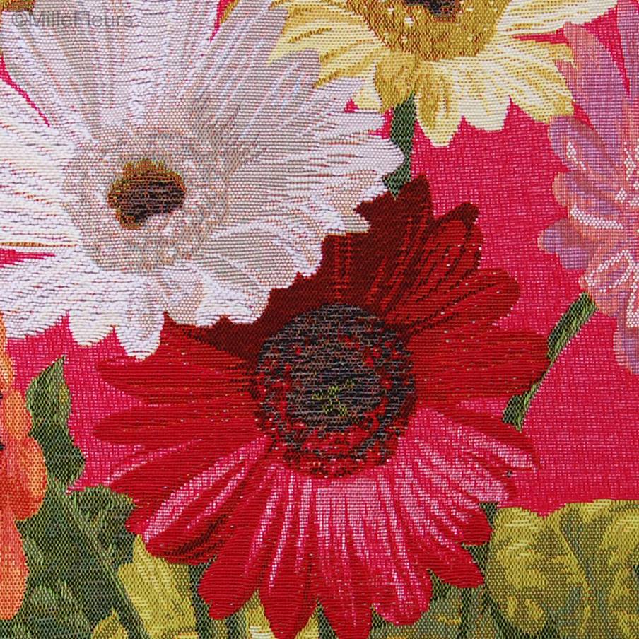 Gerbera Tapestry cushions Contemporary Flowers - Mille Fleurs Tapestries