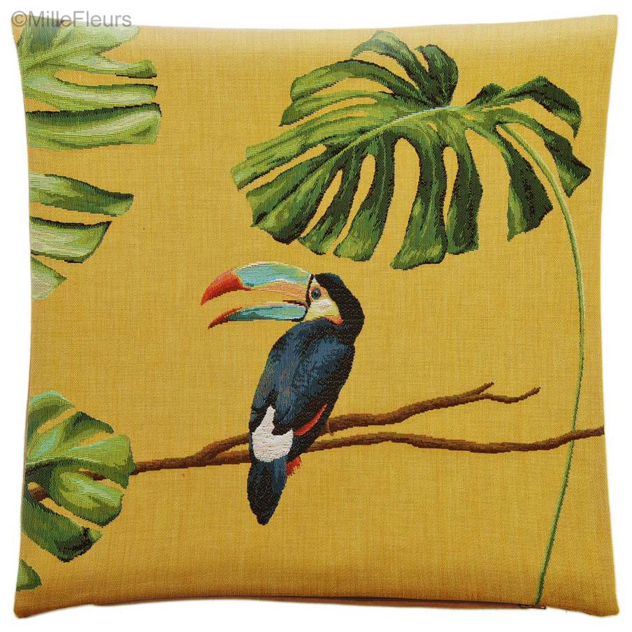 Toucan Housses de coussin Oiseaux - Mille Fleurs Tapestries