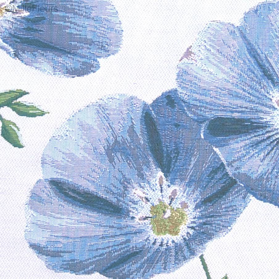Fleurs de Lin Housses de coussin Fleurs contemporain - Mille Fleurs Tapestries