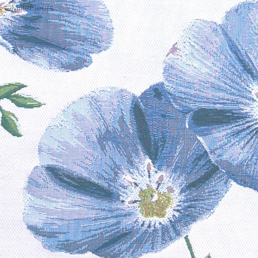 Vlasbloemen Sierkussens Bloemen hedendaags - Mille Fleurs Tapestries