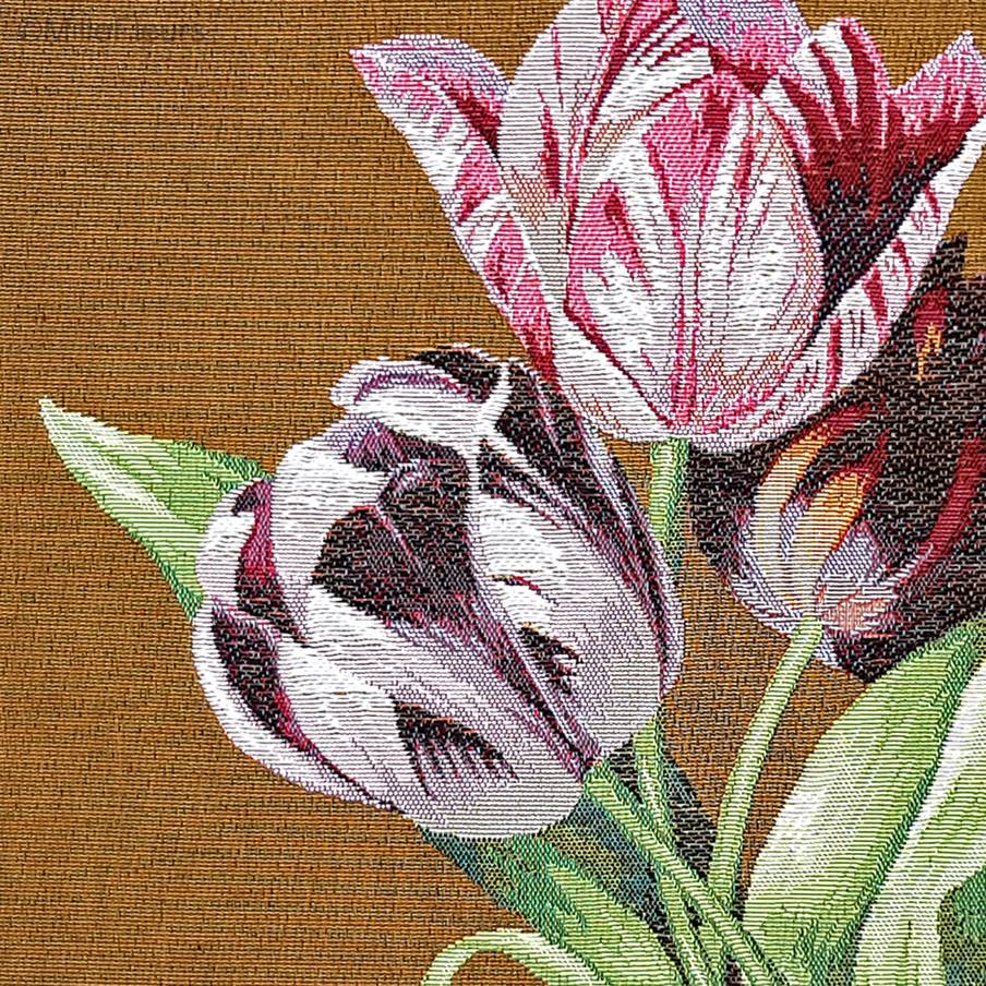 Tulipanes Fundas de cojín Flores contemporánea - Mille Fleurs Tapestries