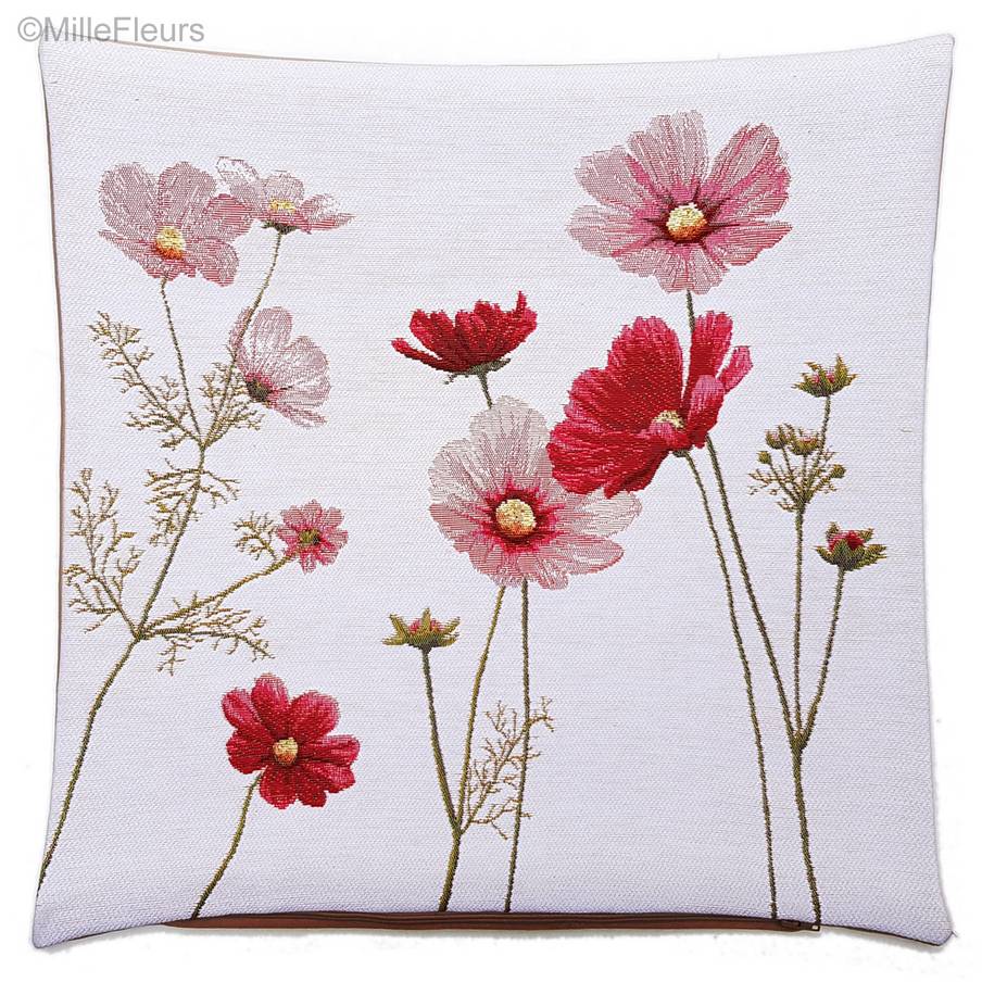 Cosmos Housses de coussin Fleurs contemporain - Mille Fleurs Tapestries