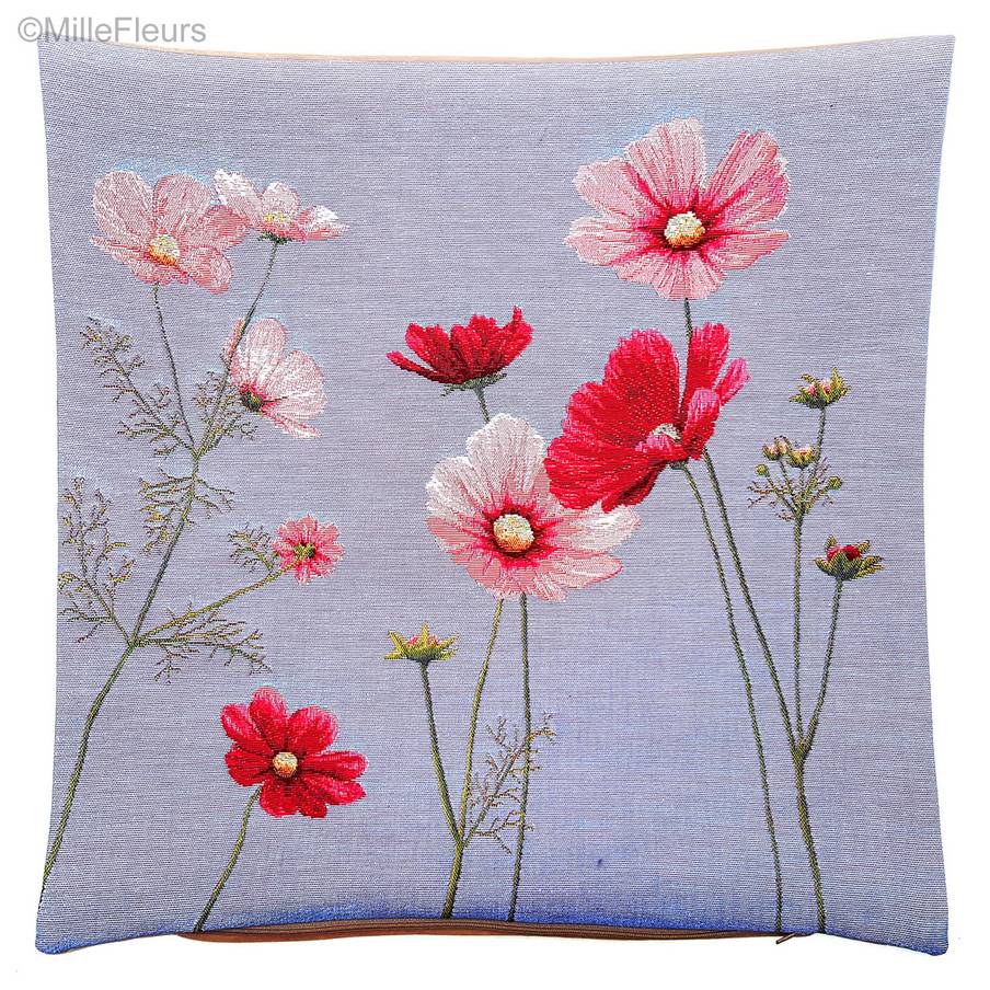 Cosmos Tapestry cushions Contemporary Flowers - Mille Fleurs Tapestries