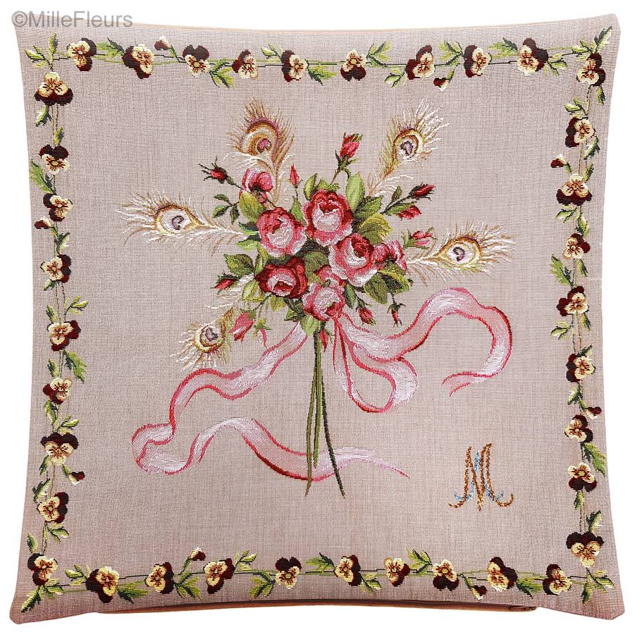 Bouquet Marie Antoinette Tapestry cushions Classic Flowers - Mille Fleurs Tapestries