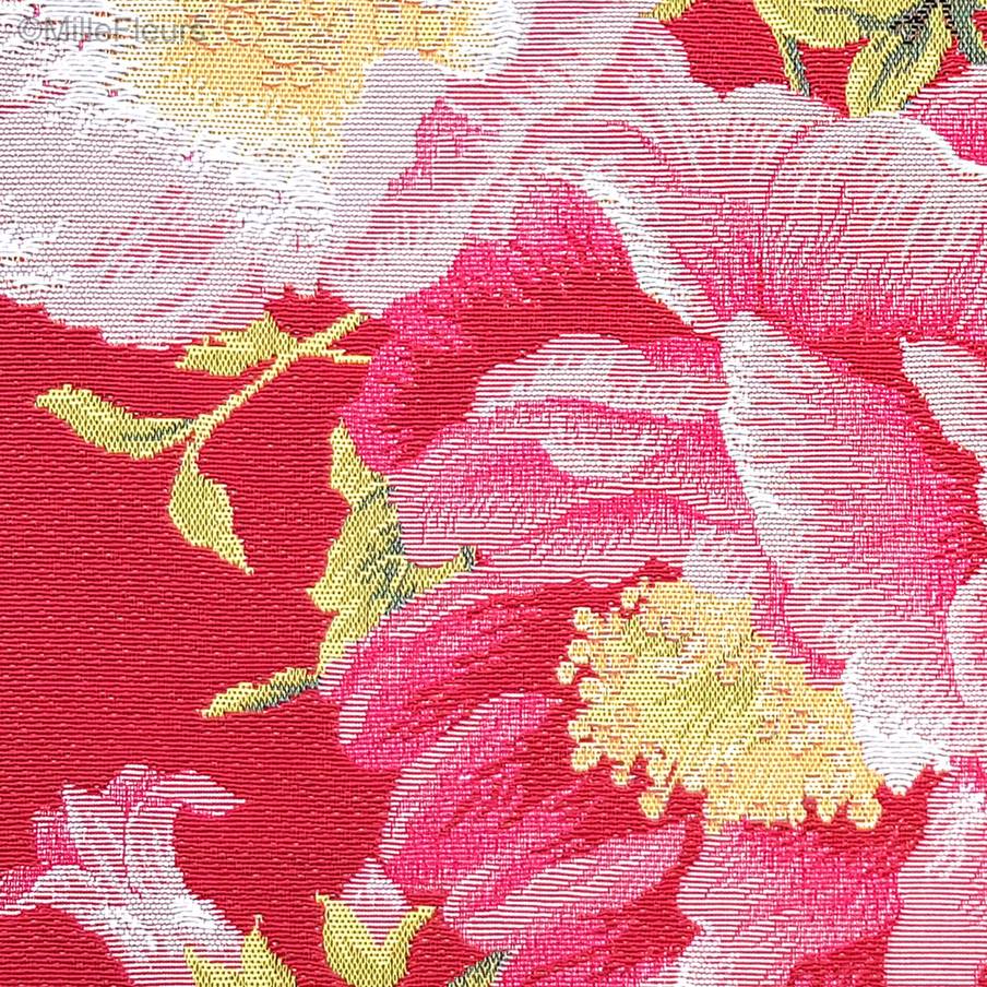 Explosion de Peonias Fundas de cojín Flores contemporánea - Mille Fleurs Tapestries