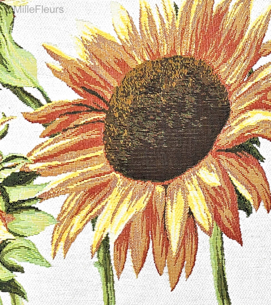 Sunflower Tapestry cushions Contemporary Flowers - Mille Fleurs Tapestries