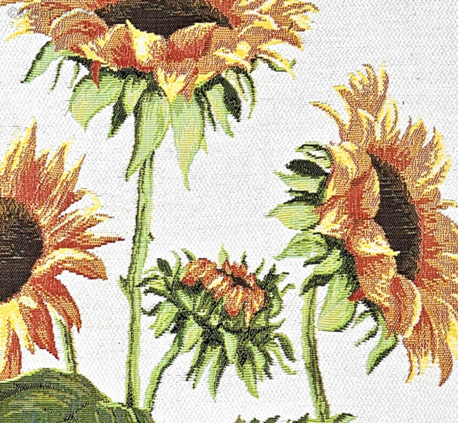 Sunflower Tapestry cushions Contemporary Flowers - Mille Fleurs Tapestries