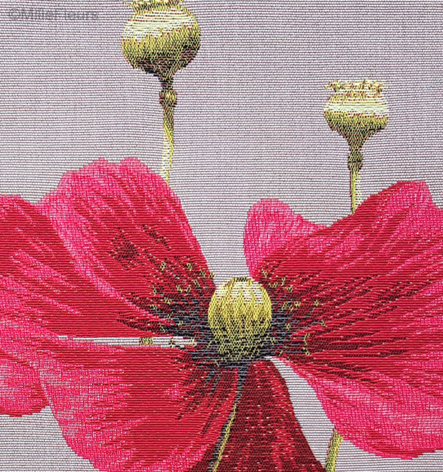 Coquelicot Housses de coussin Coquelicots - Mille Fleurs Tapestries