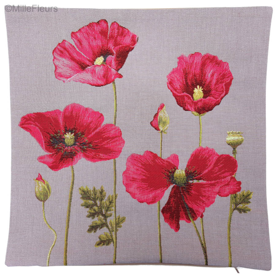 Poppy Tapestry cushions Poppies - Mille Fleurs Tapestries