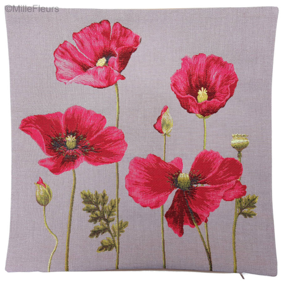 Amapola Fundas de cojín Amapolas - Mille Fleurs Tapestries