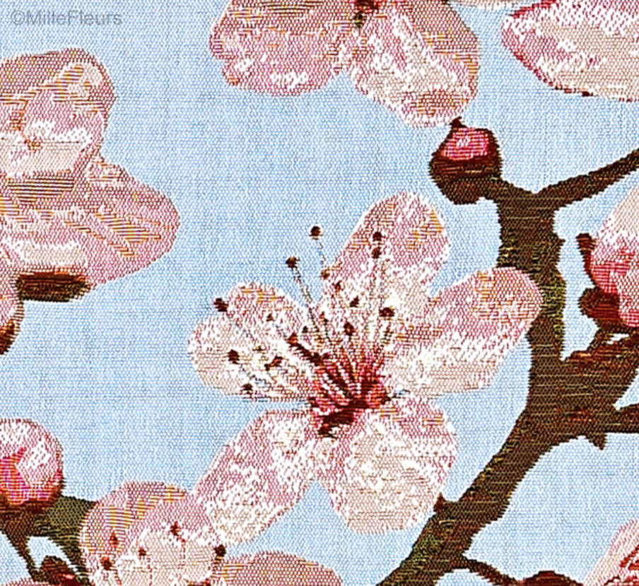 Japanese Cherry Blossom Tapestry cushions Contemporary Flowers - Mille Fleurs Tapestries