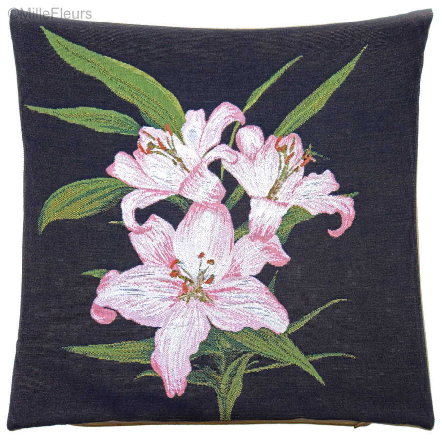 Lily Tapestry cushions Contemporary Flowers - Mille Fleurs Tapestries