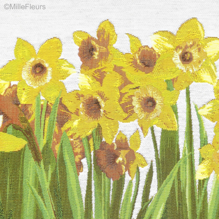 Daffodils Tapestry cushions Contemporary Flowers - Mille Fleurs Tapestries