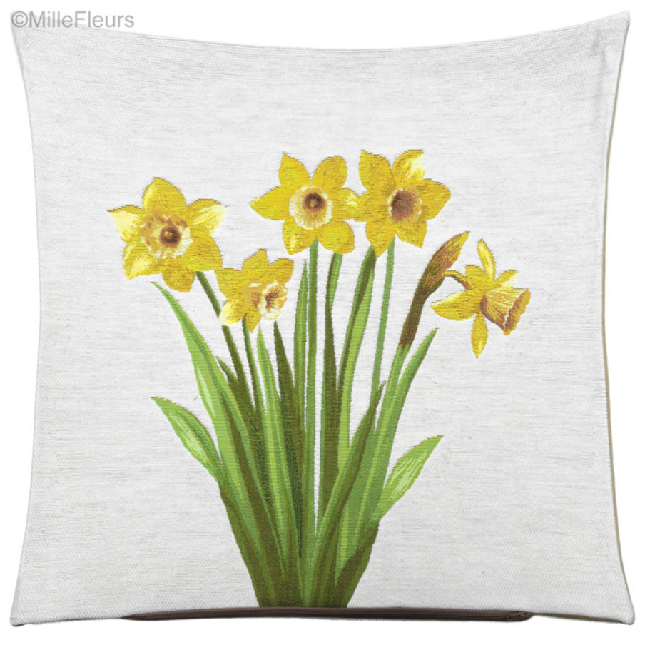 Narcisos Fundas de cojín Flores contemporánea - Mille Fleurs Tapestries