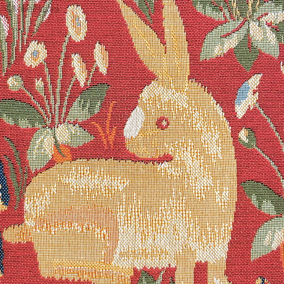 Conejo Fundas de cojín Animales - Mille Fleurs Tapestries