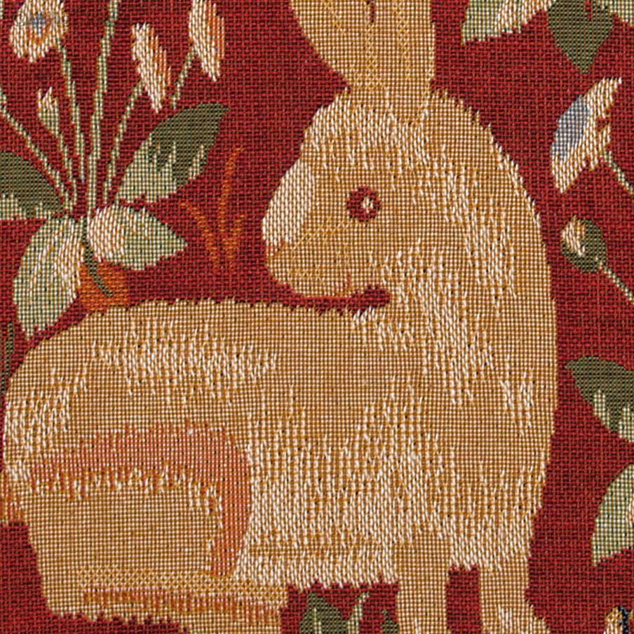 Conejo Fundas de cojín Animales - Mille Fleurs Tapestries