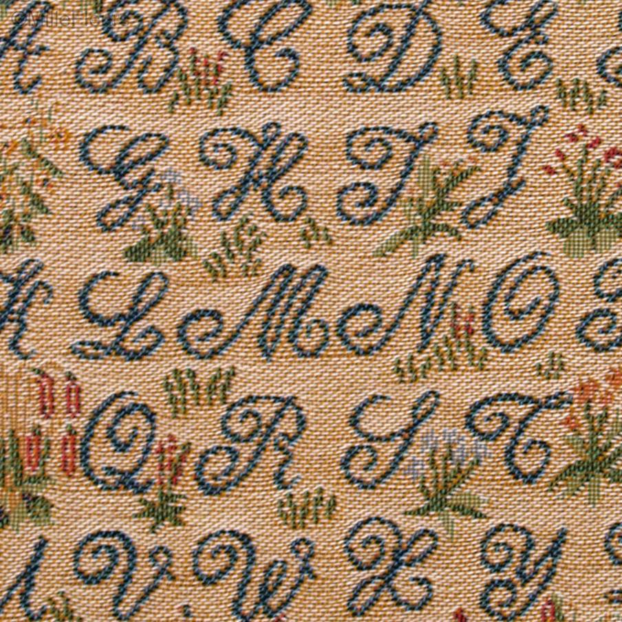 Alphabet Housses de coussin Animaux - Mille Fleurs Tapestries