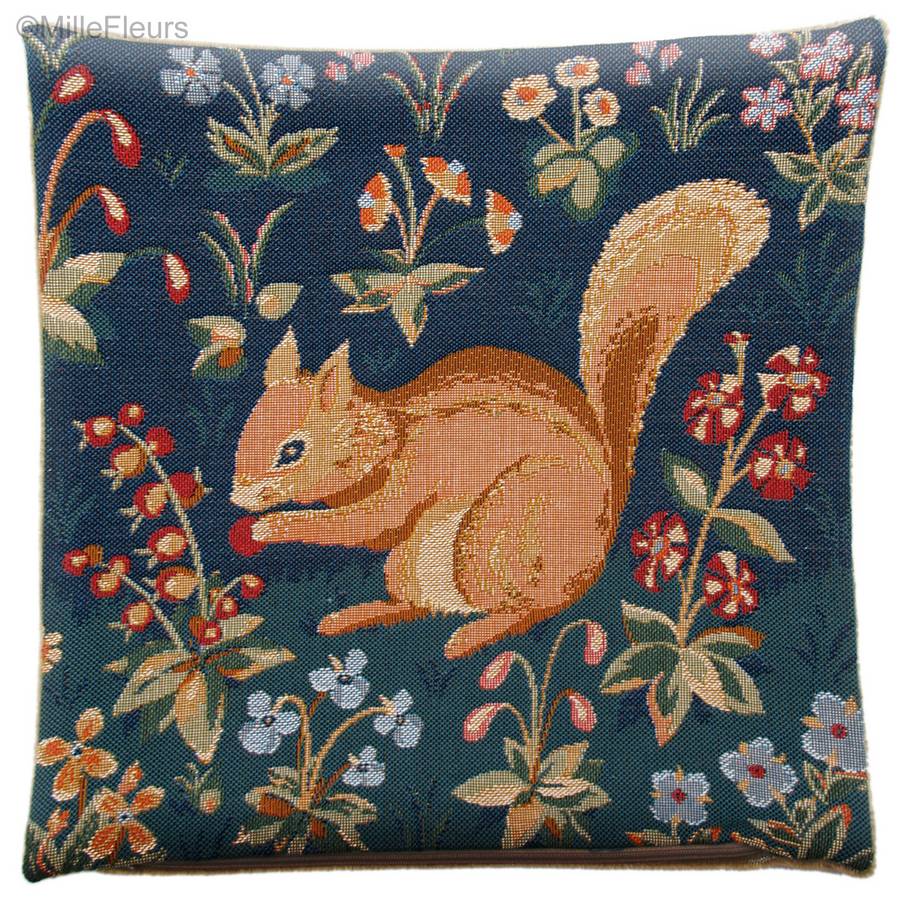 Squirrel Tapestry cushions Animals - Mille Fleurs Tapestries
