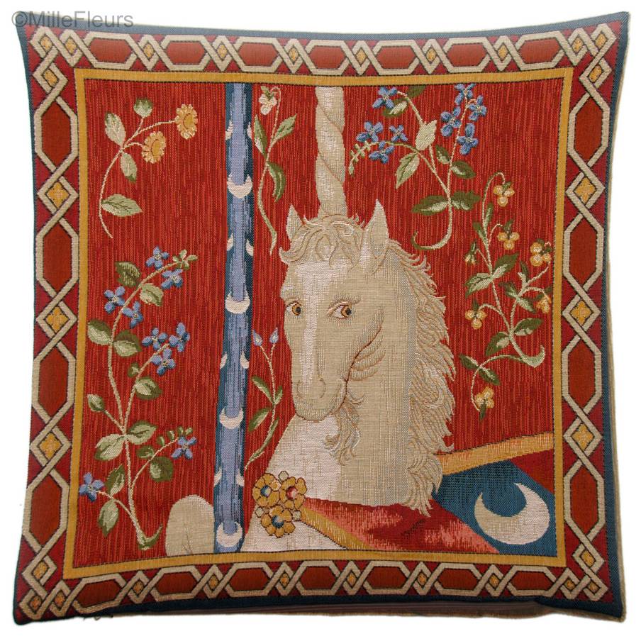 Licorne Housses de coussin Série de la Licorne - Mille Fleurs Tapestries