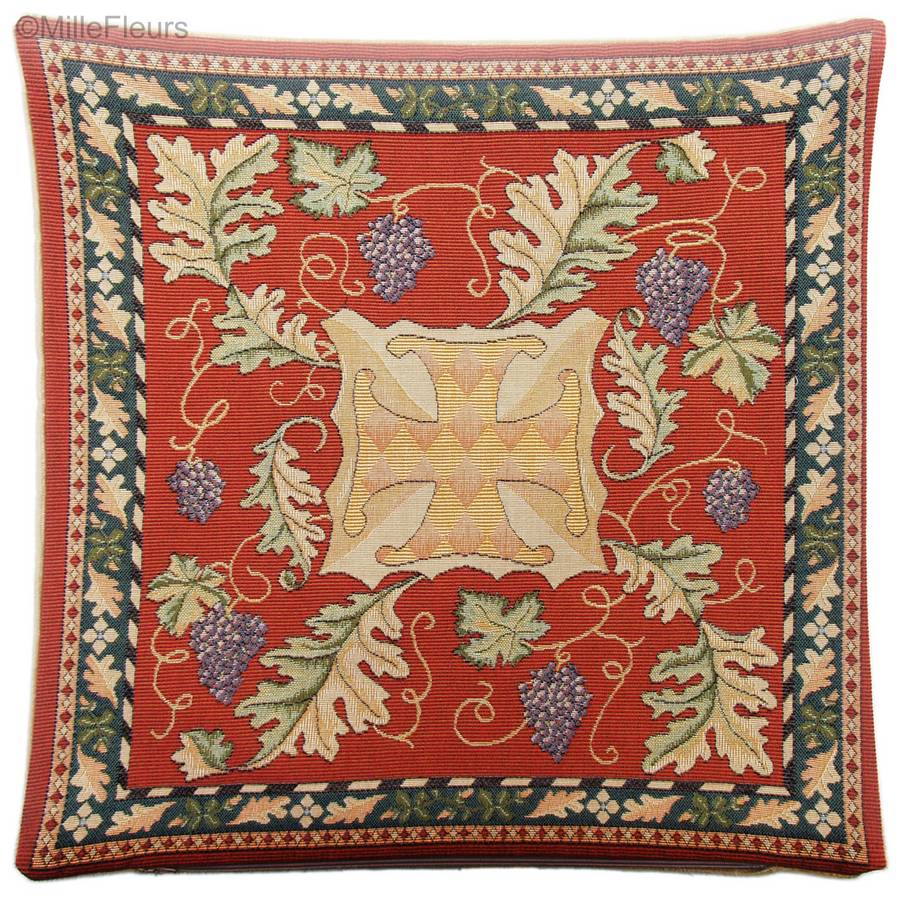 Cross Tapestry cushions Fleur-de-Lis and Heraldic - Mille Fleurs Tapestries