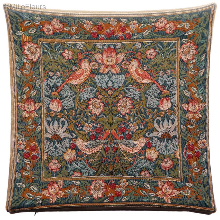 Strawberry Thief (William Morris) Tapestry cushions William Morris & Co - Mille Fleurs Tapestries