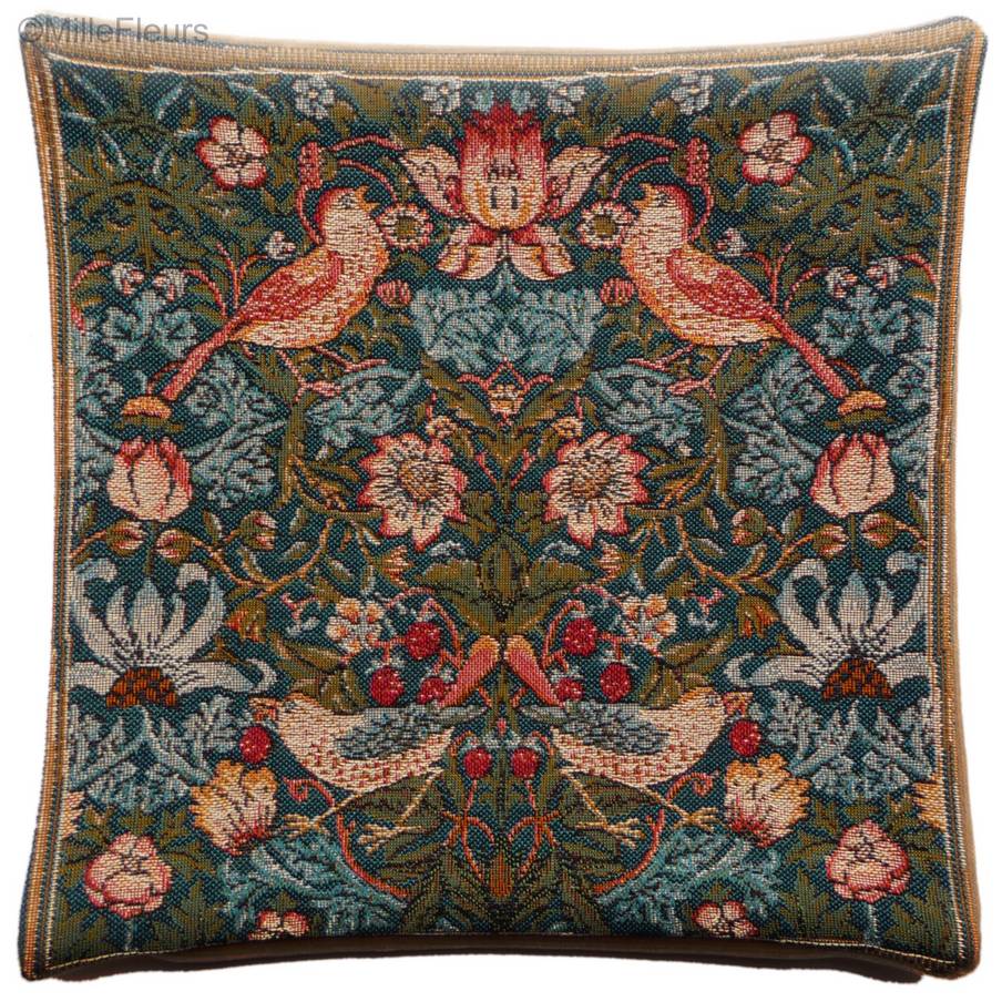 Ladrón de Fresa (William Morris) Fundas de cojín William Morris & Co - Mille Fleurs Tapestries