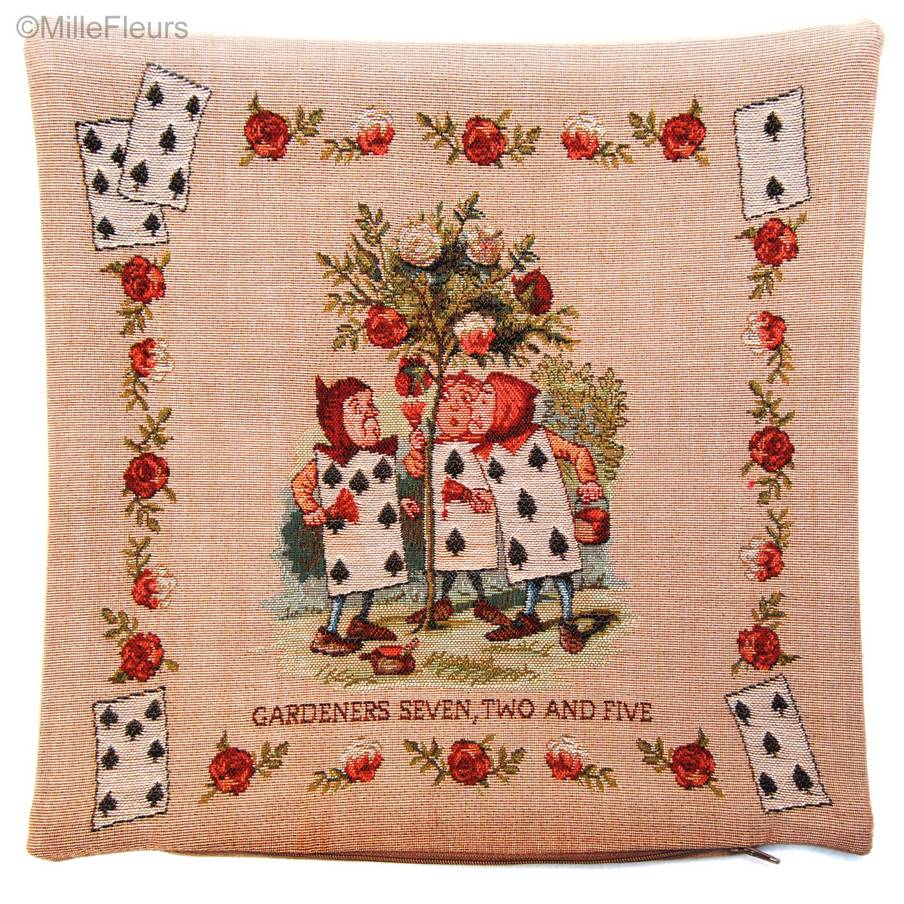 The Gardeners Tapestry cushions Alice in Wonderland - Mille Fleurs Tapestries