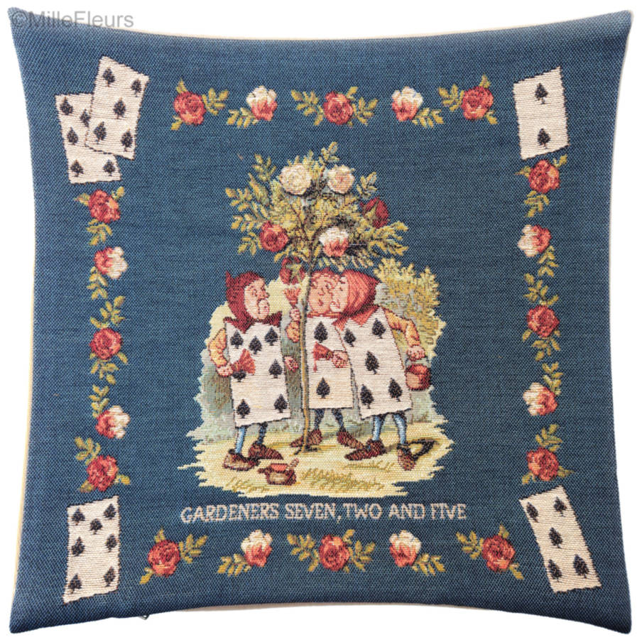 The Gardeners Tapestry cushions Alice in Wonderland - Mille Fleurs Tapestries