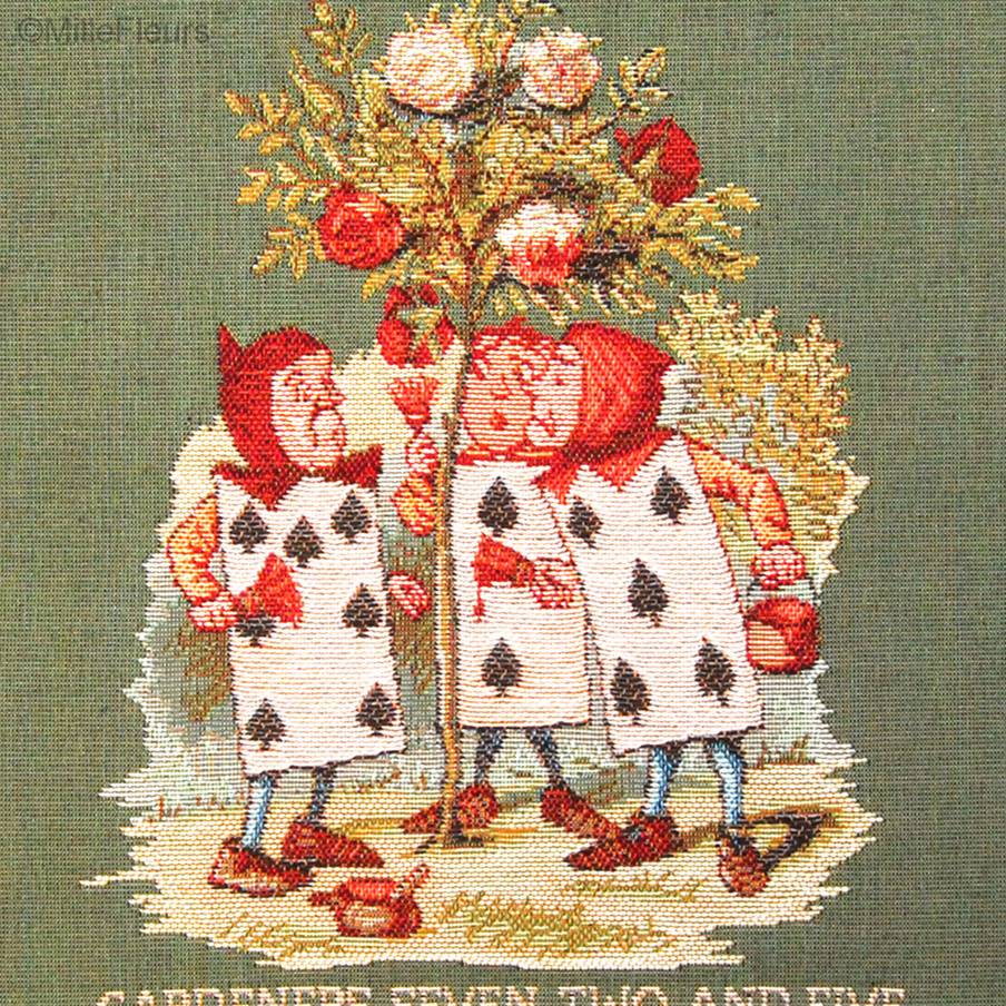 The Gardeners Tapestry cushions Alice in Wonderland - Mille Fleurs Tapestries