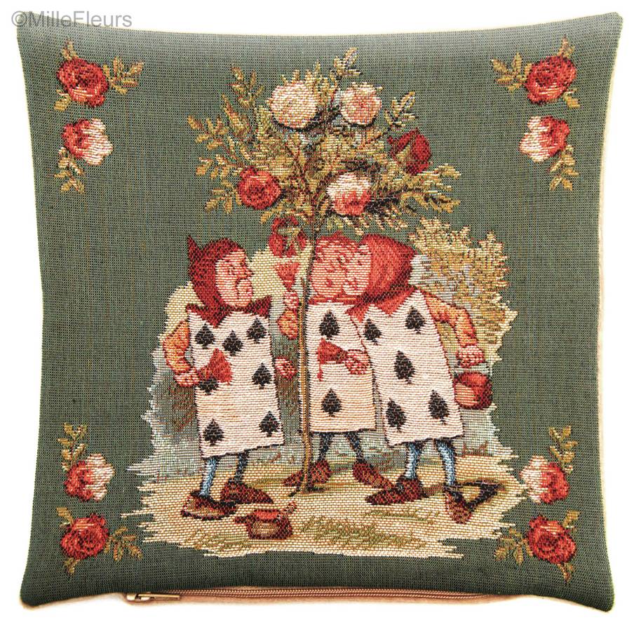 The Gardeners Tapestry cushions Alice in Wonderland - Mille Fleurs Tapestries