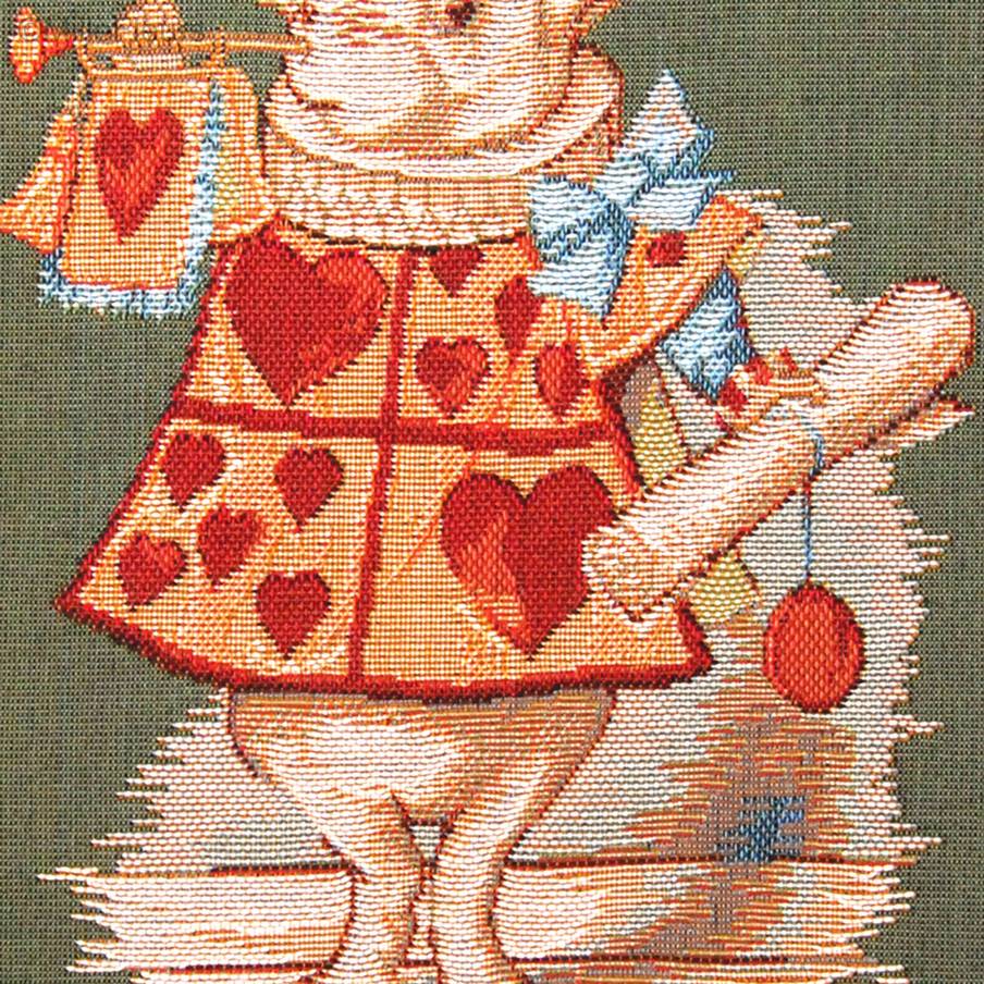 Lapin de Coeur Housses de coussin Alice au Pays des Merveilles - Mille Fleurs Tapestries