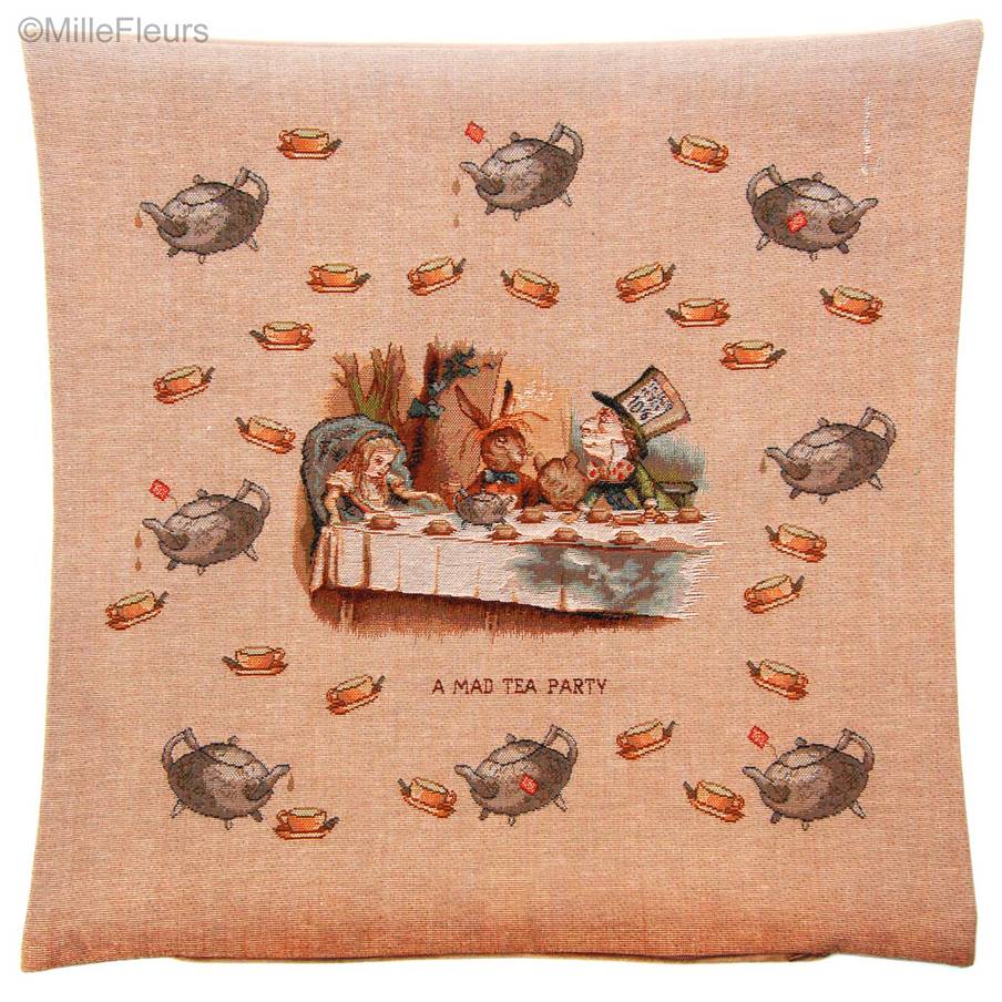 La Partie de Thé Housses de coussin Alice au Pays des Merveilles - Mille Fleurs Tapestries