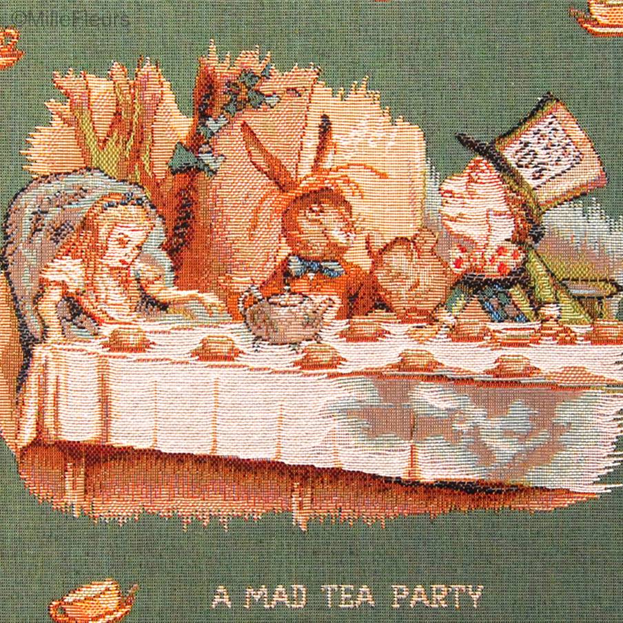 The Tea Party Tapestry cushions Alice in Wonderland - Mille Fleurs Tapestries