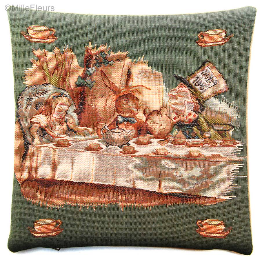 La Partie de Thé Housses de coussin Alice au Pays des Merveilles - Mille Fleurs Tapestries