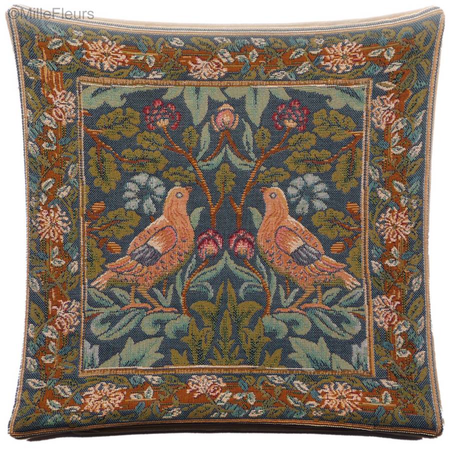 Brother Birds (William Morris) Tapestry cushions William Morris & Co - Mille Fleurs Tapestries