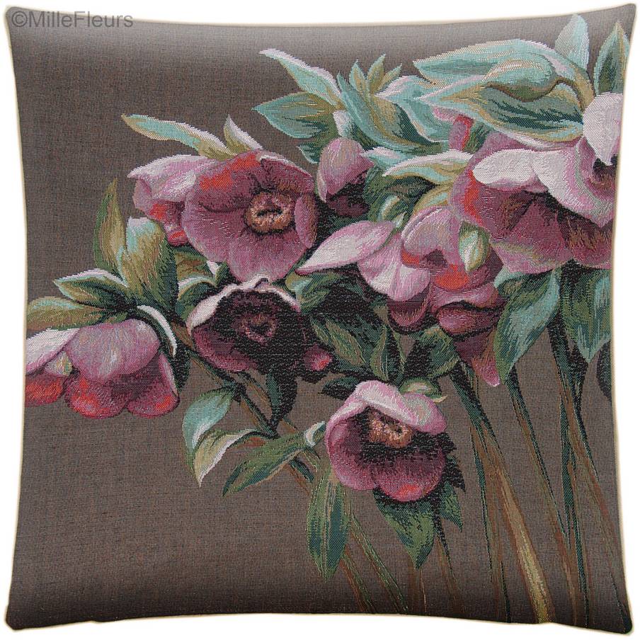 Helleborus Kussenslopen Bloemen hedendaags - Mille Fleurs Tapestries