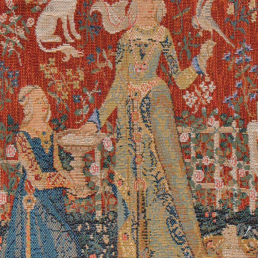 Gusto Fundas de cojín Serie del Unicornio - Mille Fleurs Tapestries