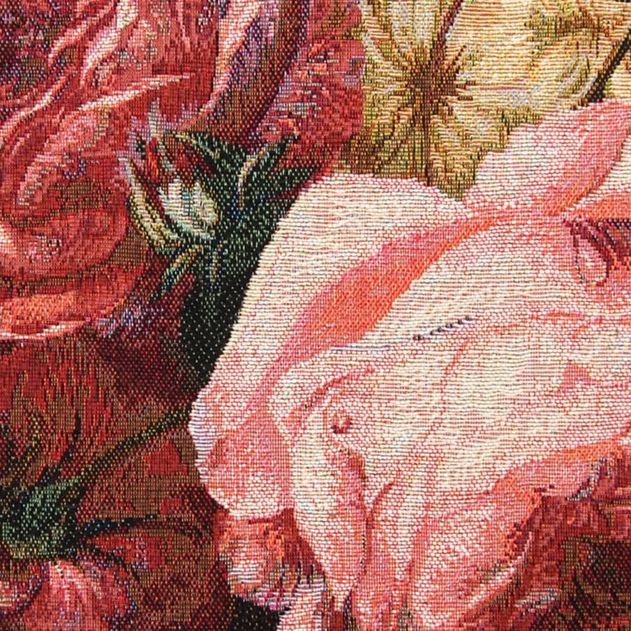 Three Roses Tapestry cushions Classic Flowers - Mille Fleurs Tapestries