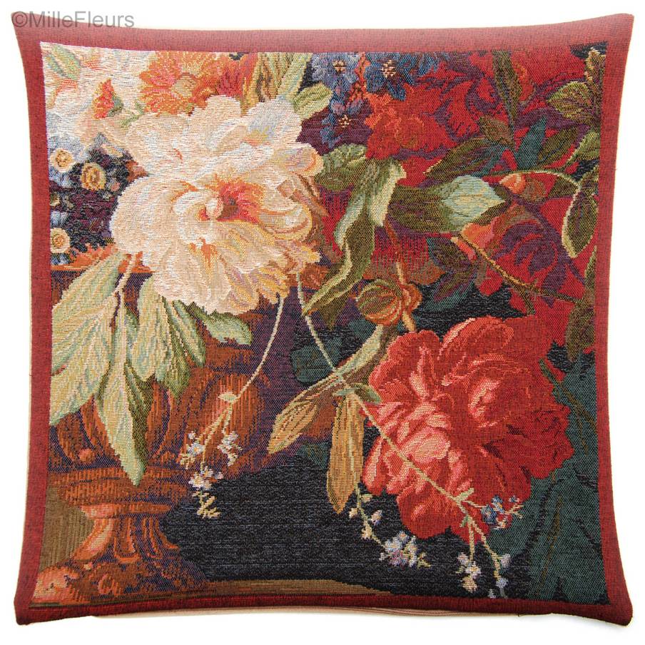 Peony and Rose Tapestry cushions Classic Flowers - Mille Fleurs Tapestries