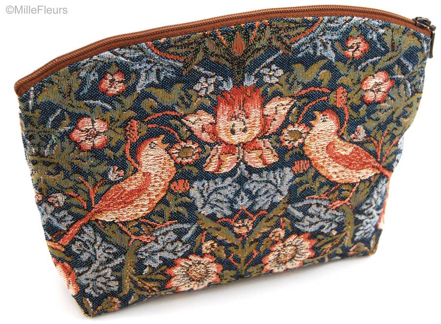 Strawberry Thief (William Morris) Make-up Bags Medieval and William Morris - Mille Fleurs Tapestries