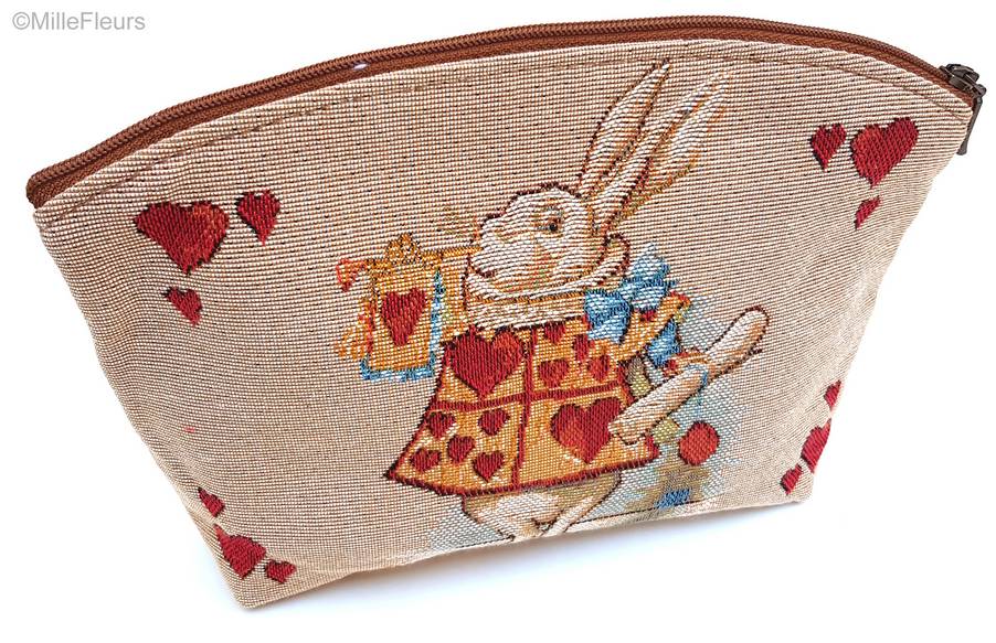 Heart Rabbit Make-up Bags Alice in Wonderland - Mille Fleurs Tapestries