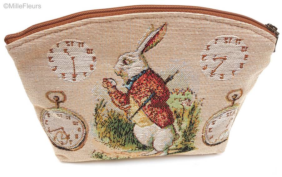 Late Rabbit Make-up Bags Alice in Wonderland - Mille Fleurs Tapestries