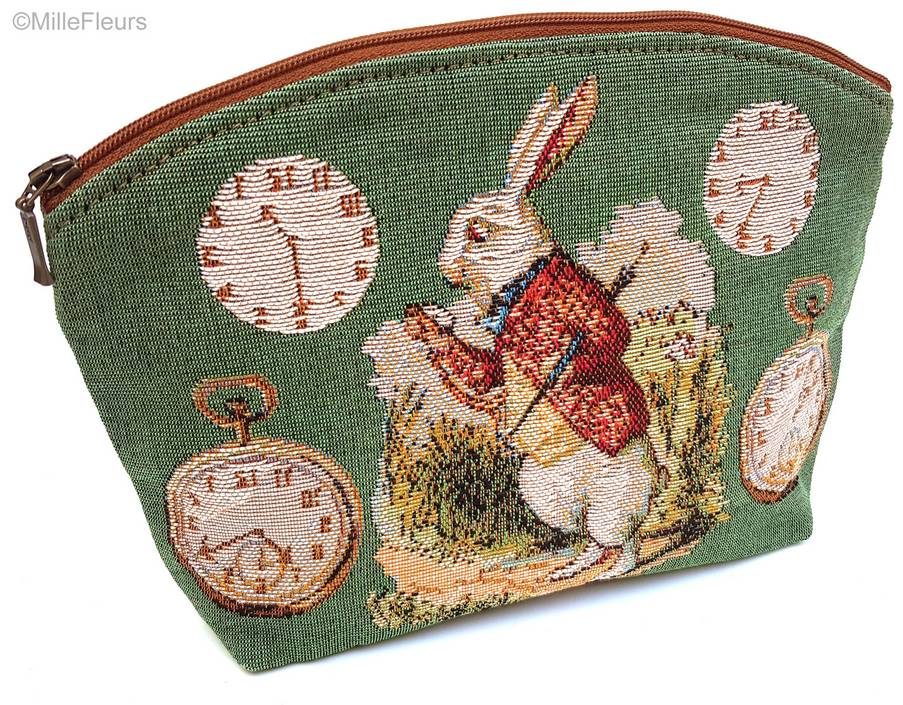 Late Rabbit Make-up Bags Alice in Wonderland - Mille Fleurs Tapestries