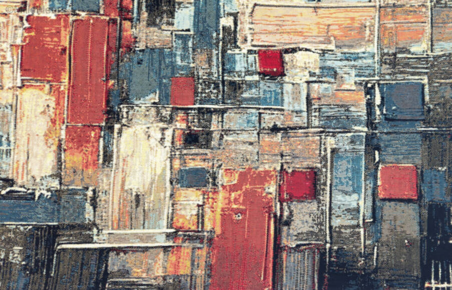 Echoes of the Metropolis Wandtapijten Hedendaagse Kunstwerken - Mille Fleurs Tapestries