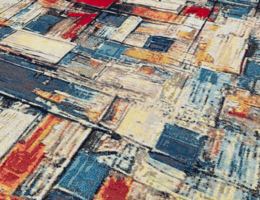 Echoes of the Metropolis Wandtapijten Hedendaagse Kunstwerken - Mille Fleurs Tapestries