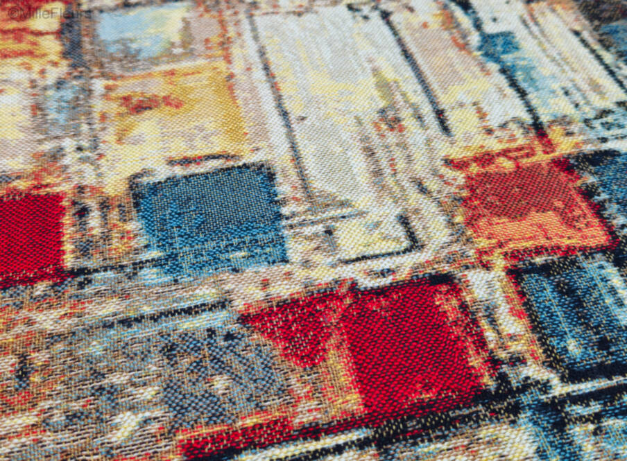 Echoes of the Metropolis Wandtapijten Hedendaagse Kunstwerken - Mille Fleurs Tapestries