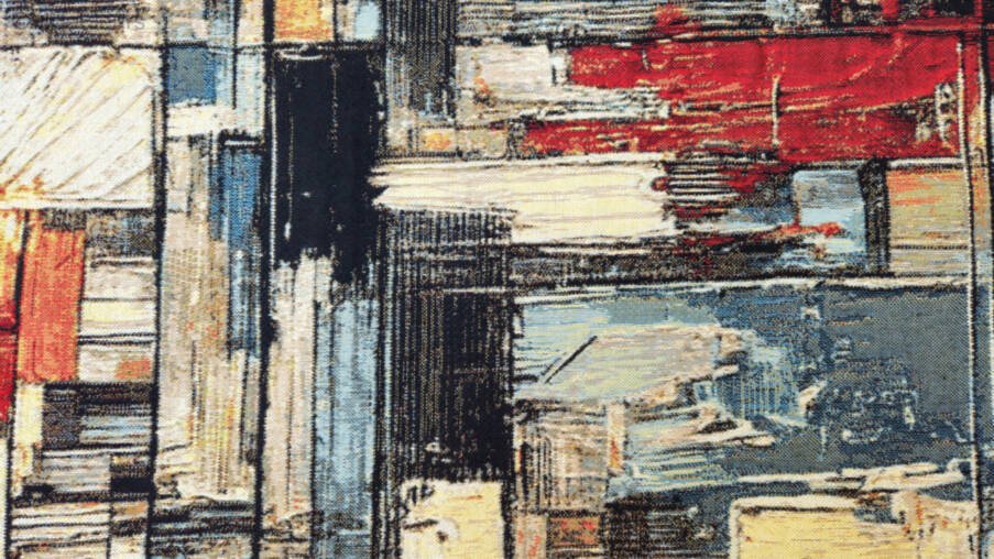 Echoes of the Metropolis Wandtapijten Hedendaagse Kunstwerken - Mille Fleurs Tapestries
