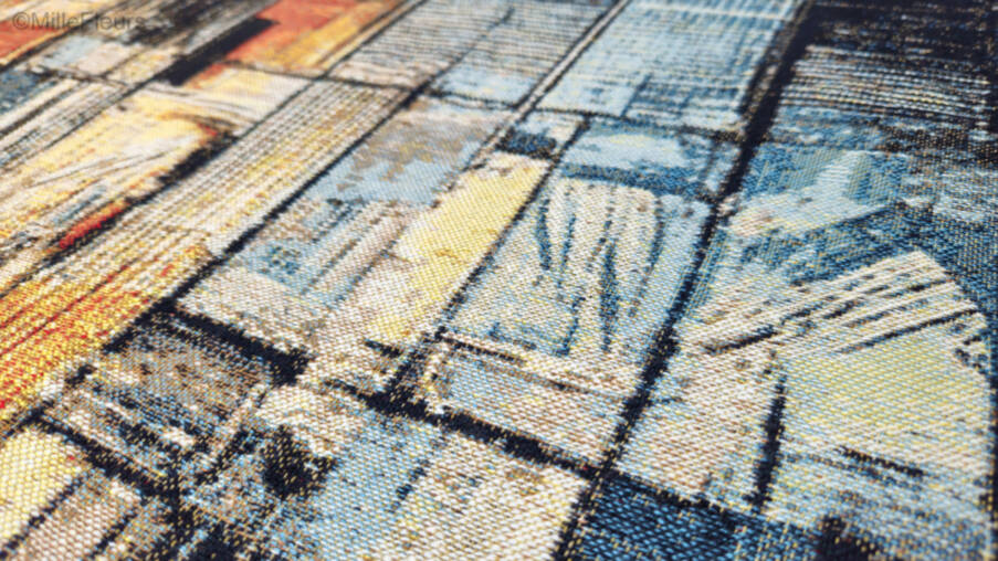 Echoes of the Metropolis Wandtapijten Hedendaagse Kunstwerken - Mille Fleurs Tapestries