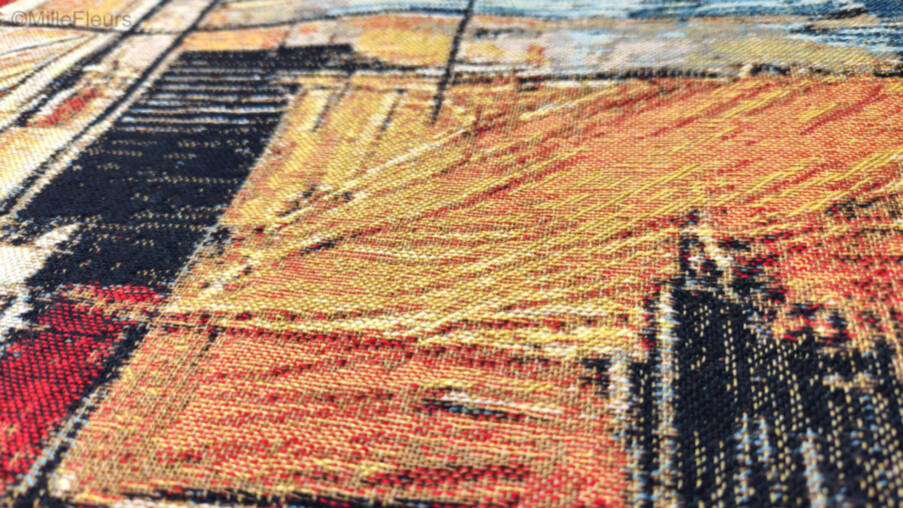 Echoes of the Metropolis Wandtapijten Hedendaagse Kunstwerken - Mille Fleurs Tapestries