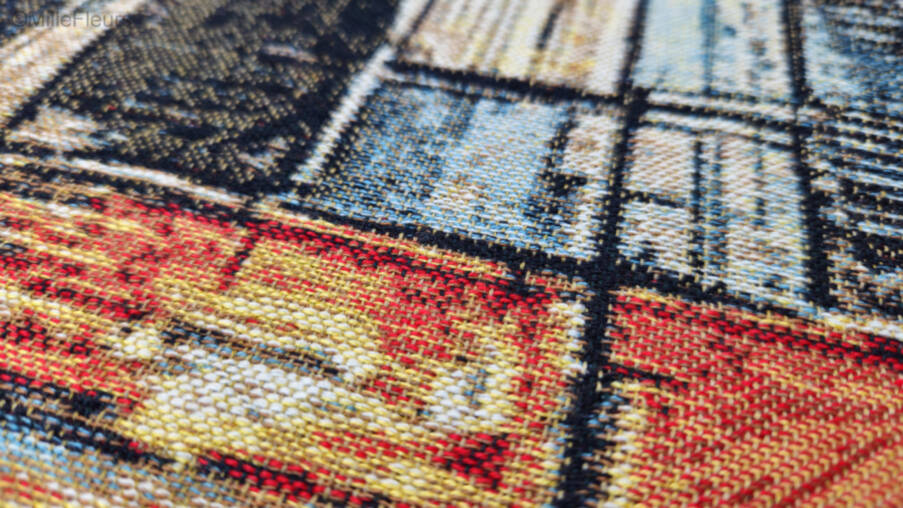 Echoes of the Metropolis Wandtapijten Hedendaagse Kunstwerken - Mille Fleurs Tapestries